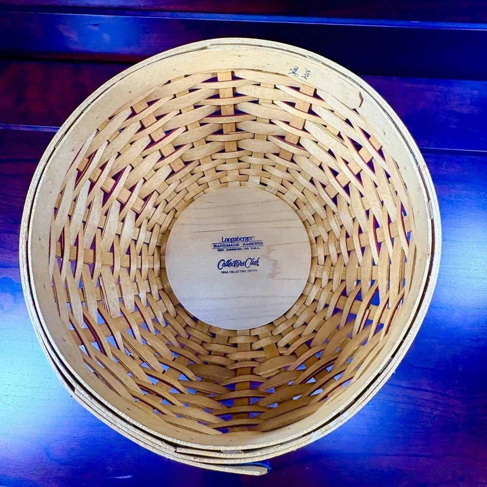 Longaberger 2004 Proudly American Bowl Basket w/ Liner 9